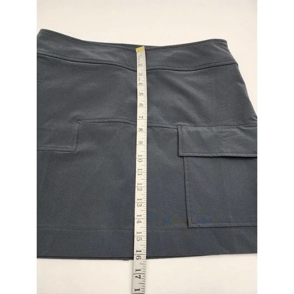 NWT TITLE NINE Gray Athleisure Skirt Front Pocket Women's Size 8 - Picture 10 of 11